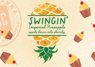 Swingin’ Imperial Pineapple Upside Down Cake Shandy